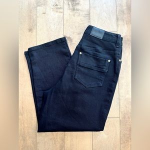 Zimmermann Black High Rise Straight Leg Jeans